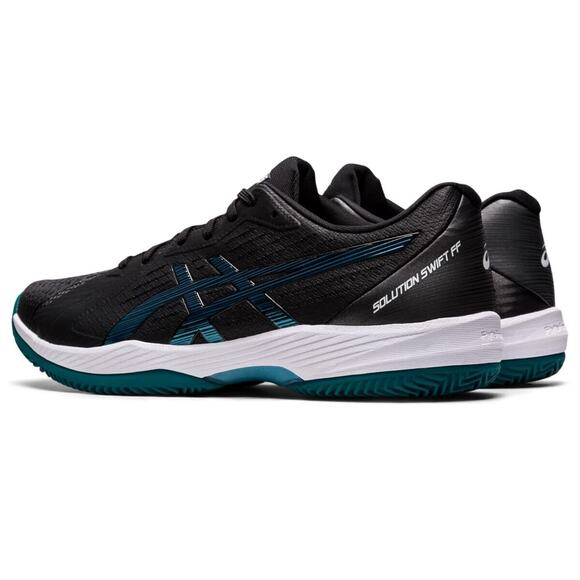 Asics Solution Swift FlyteFoam Clay Men\'s Tennis Shoe Black/Misty Pine Size 8 US main image 7